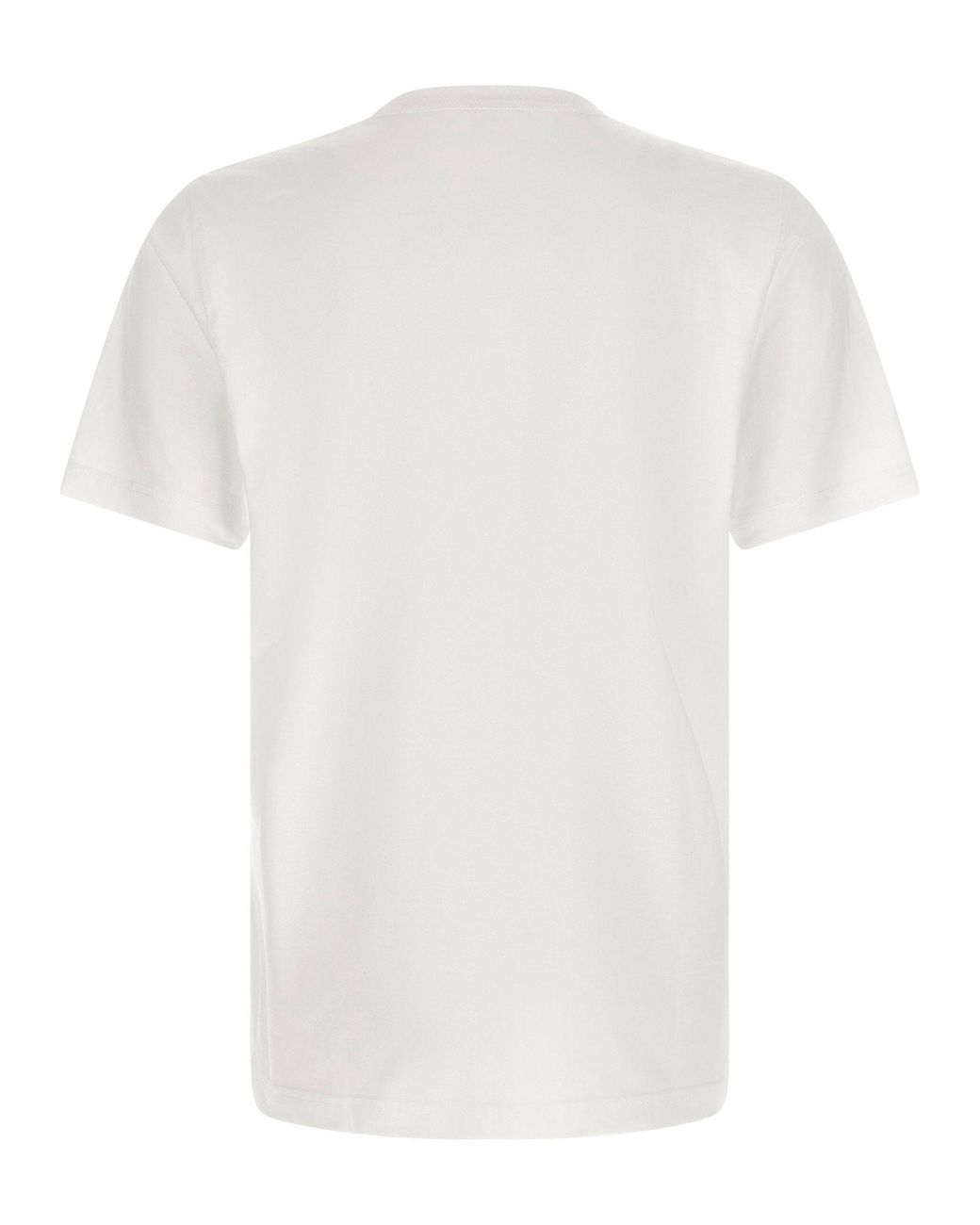 DIESEL White Logo-Embossed Cotton T-Shirt for men