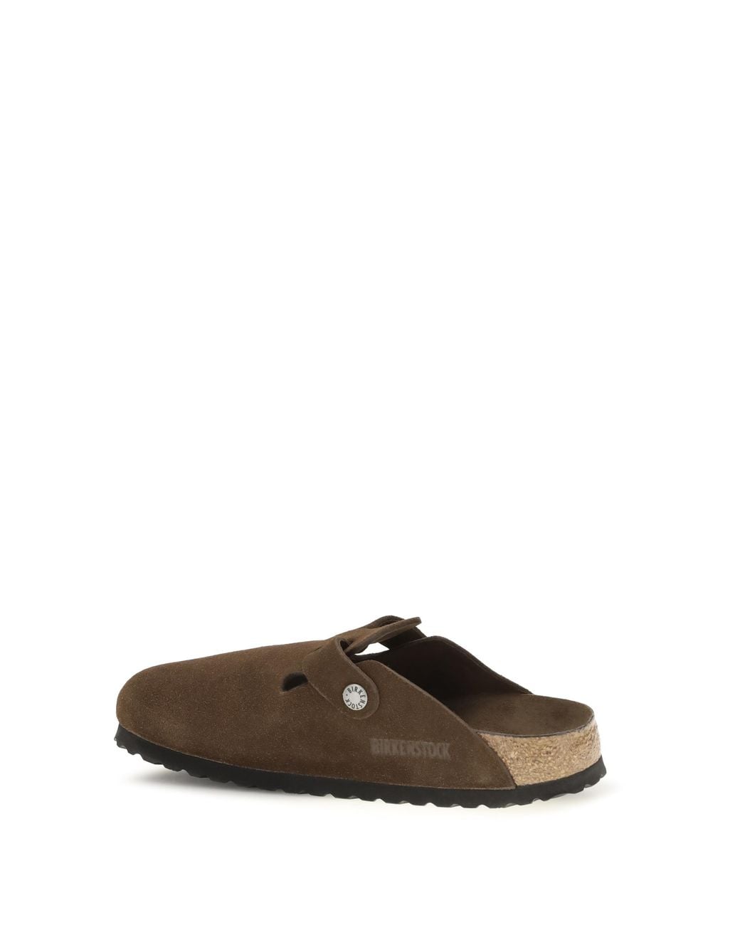 Birkenstock Brown Mules Boston Suede Upper: Suede; Sole: Rubber Sandal