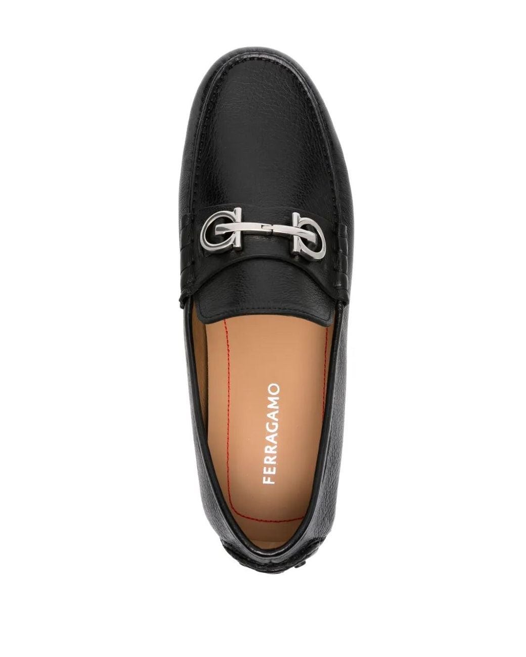 Ferragamo Black Ferragamo Grazioso Leather Loafer for men