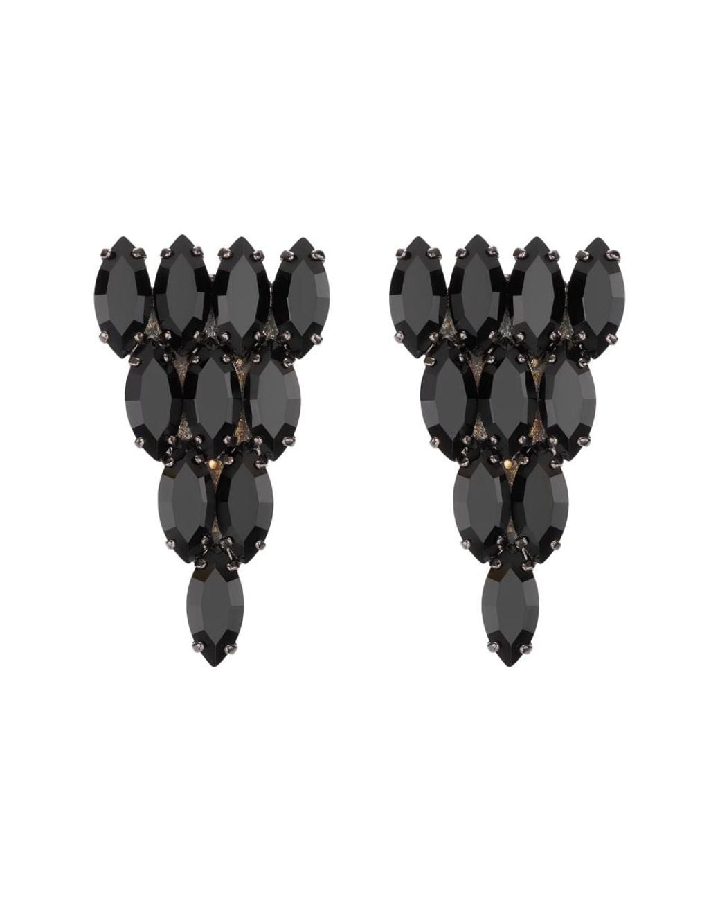 Gucci Black Earrings Geometric Shape Main: Brass