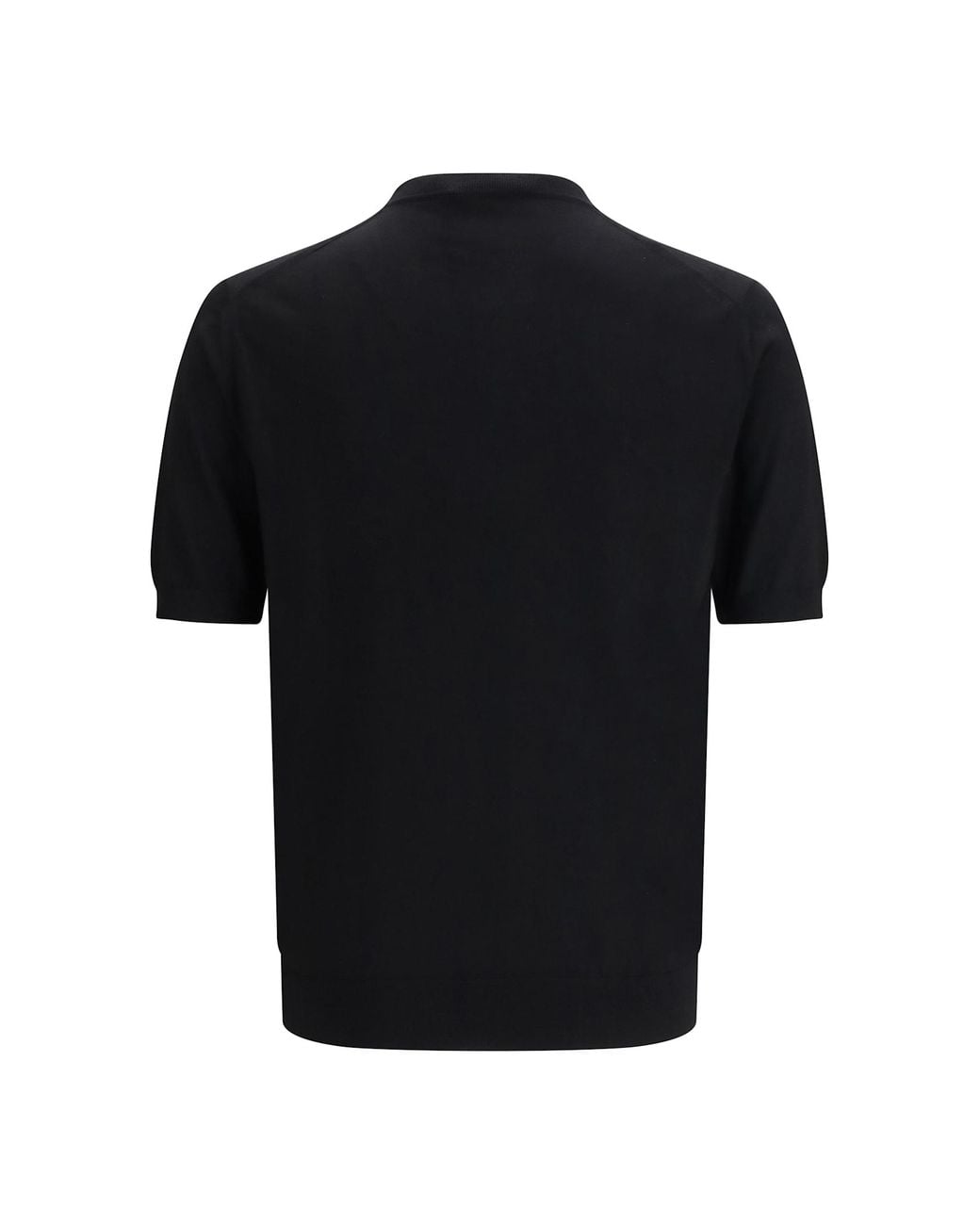 Prada Black Virgin Wool T-Shirt for men
