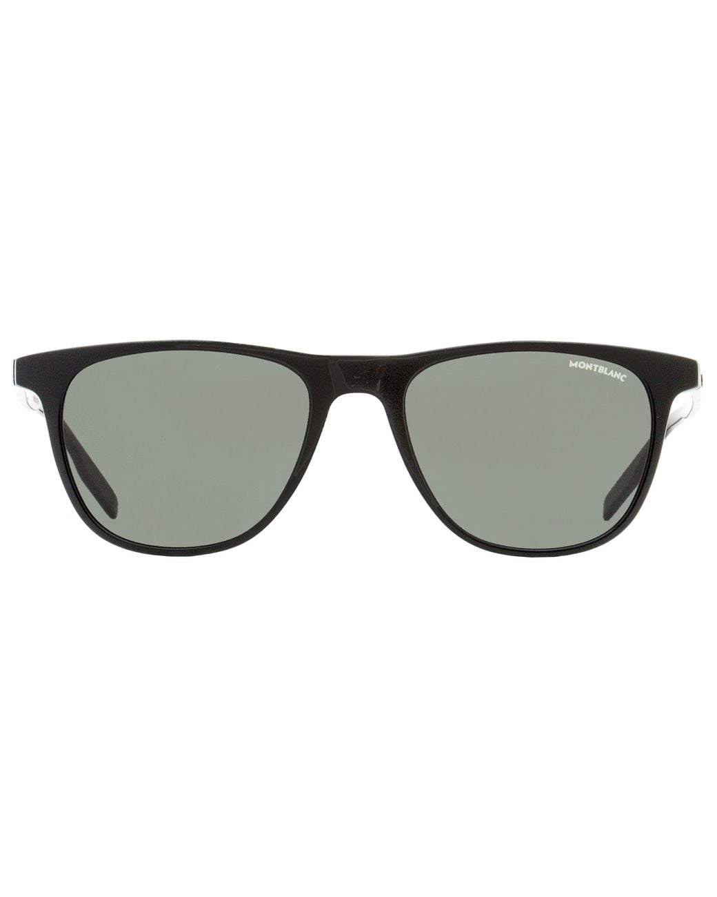 Montblanc Black Thin Frame Sunglasses Mb0150S 001 54Mm 150 Plastic (Acetate) for men