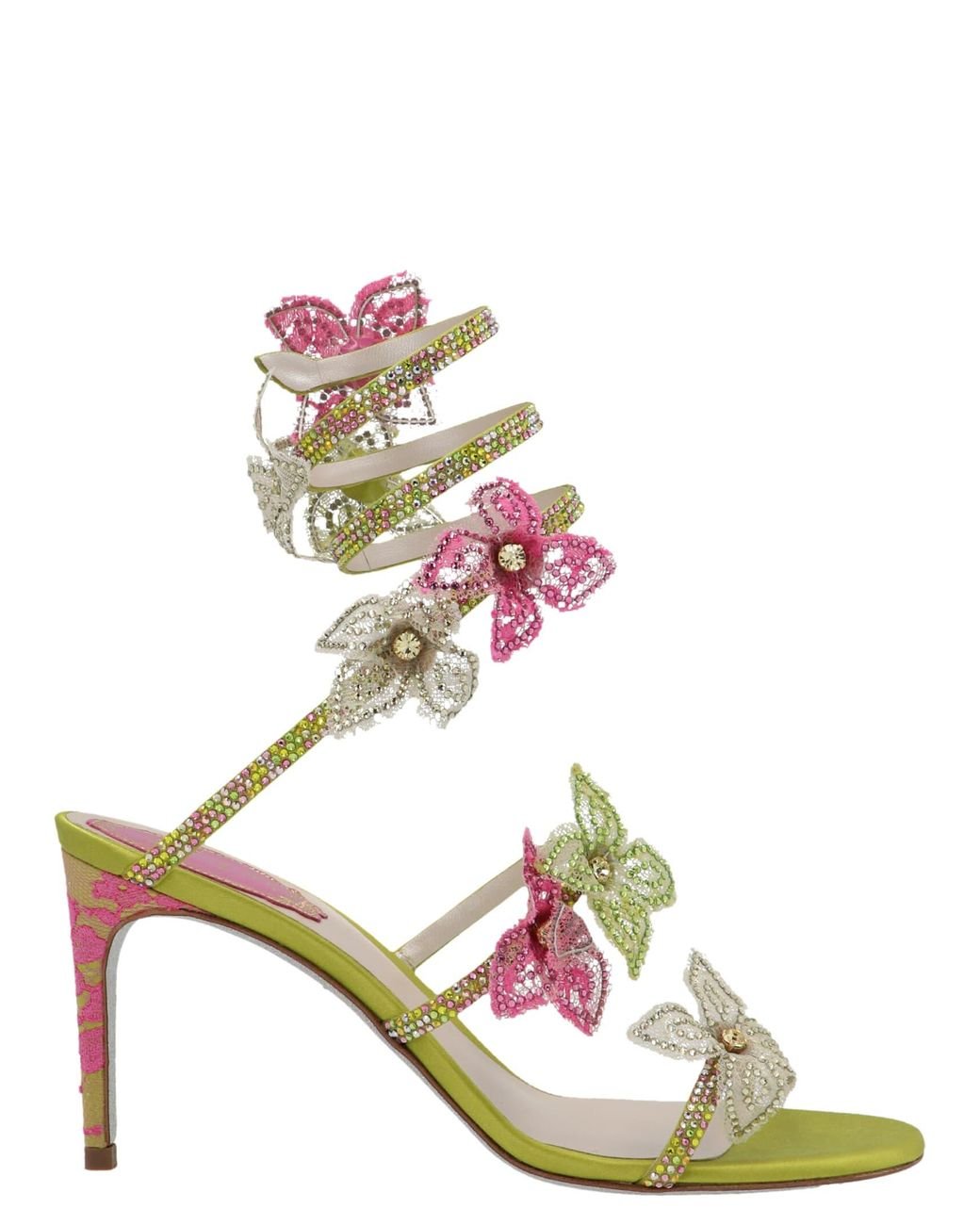 Rene caovilla flower sandal hot sale