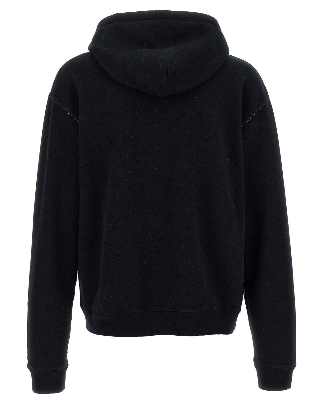 Valentino Garavani Black Printed Hoodie Cotton Sweatshirt for men