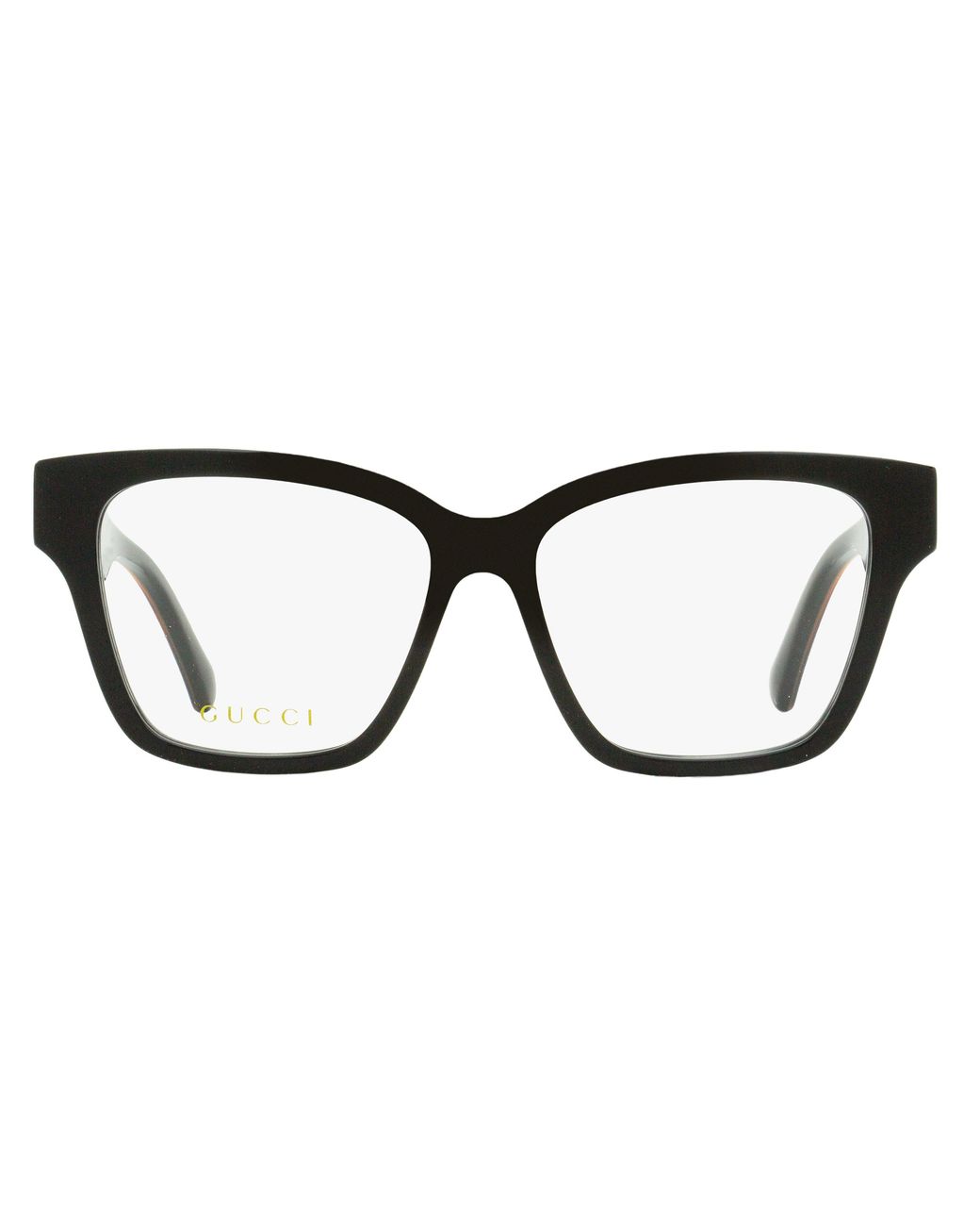 Gucci Black Square Eyeglasses Gg1302O 004- 55Mm Plastic (Acetate)