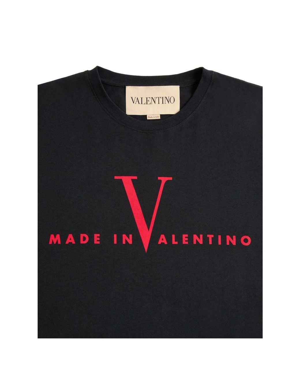 Valentino Black T-Shirt Cotton Cotton: 100. T-Shirts for men