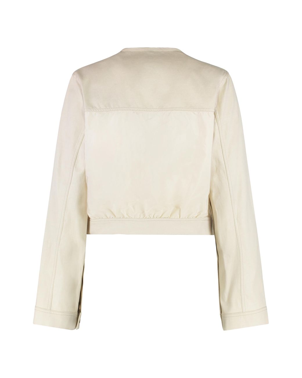 Moncler Natural Chatel Cotton-Linen Blend Jacket