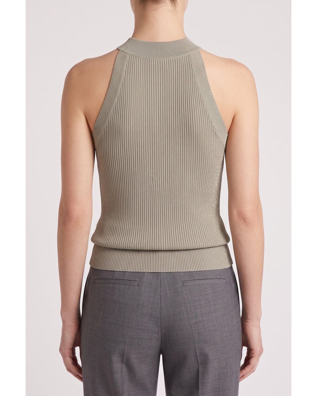 Brunello Cucinelli Blue Light Cashmere Tank Top