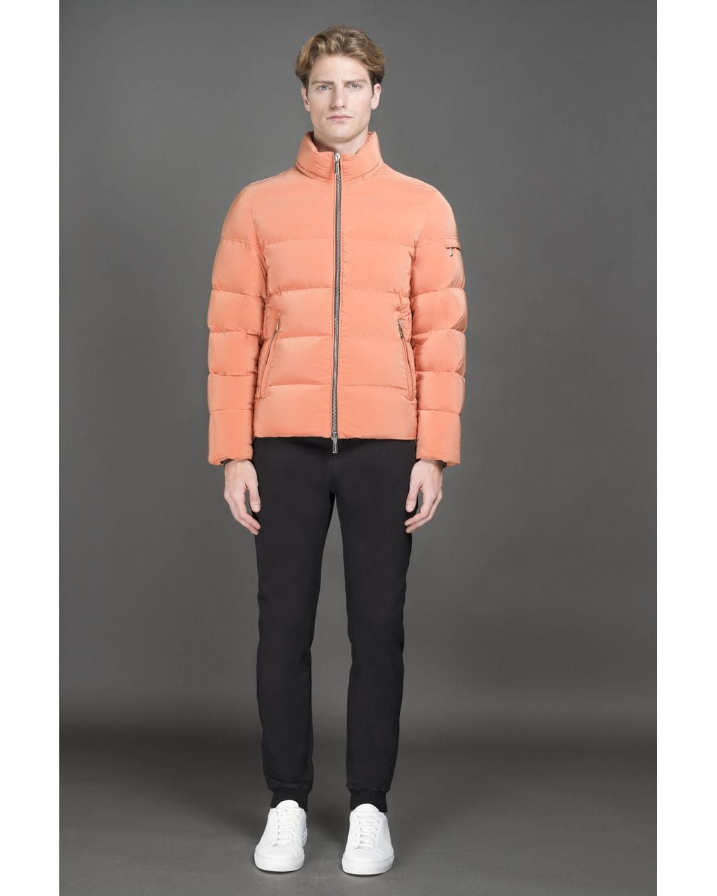 Moorer Gray Light Puffer Jacket Clothing for men
