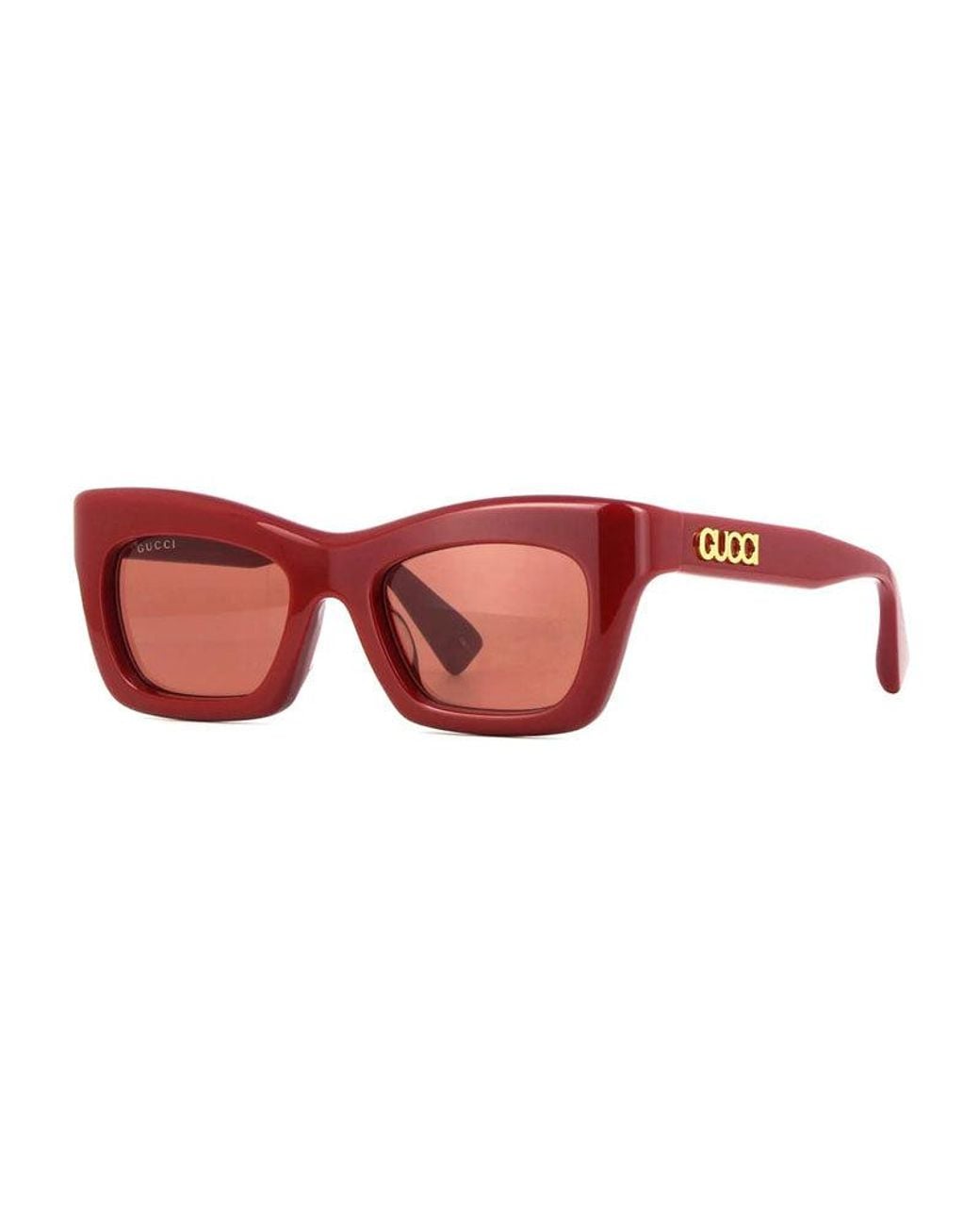 Gucci Red Gg1773Sa 002 Shiny Burgundy- Sunglasses
