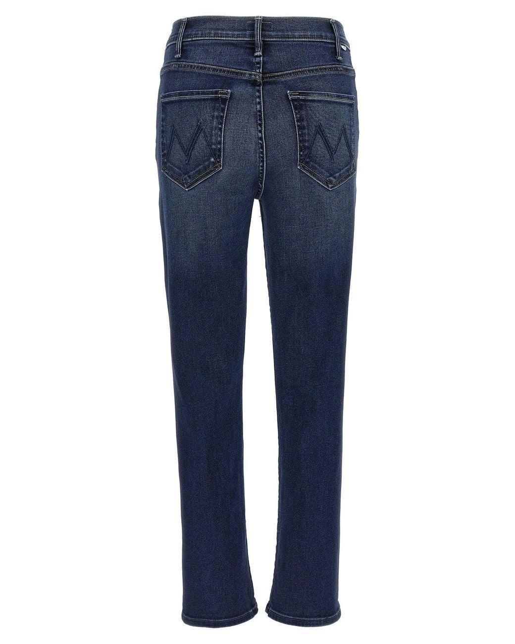 Mother Blue The Hustler Ankle Jeans
