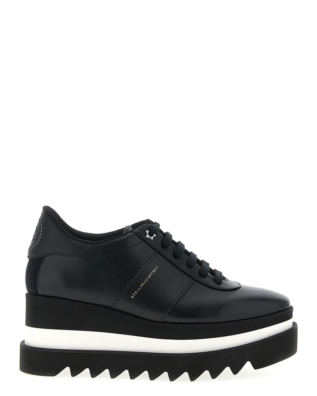 Stella McCartney Black Polyethylene Wedge Sandals
