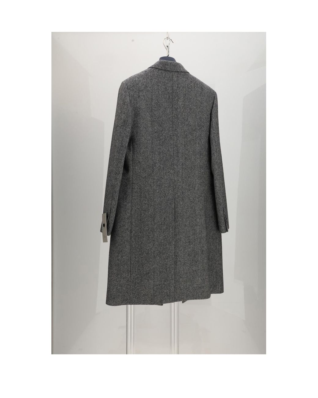 Dior Gray Coat Wool Fleece for men