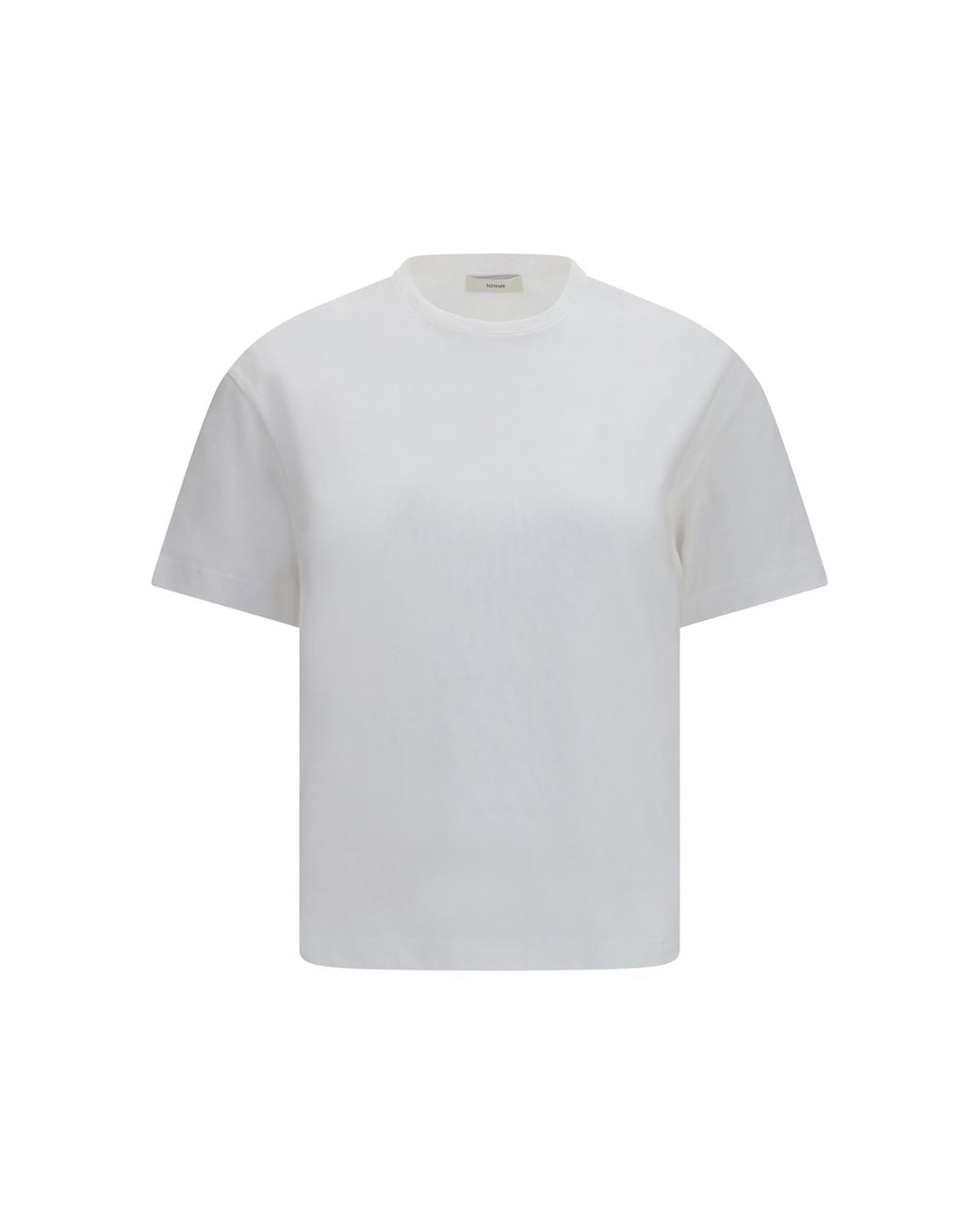 Totême White T-Shirt Monochrome Cotton T-Shirts & Jerseys