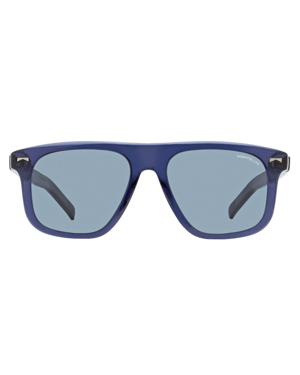 Montblanc Black Oversize Sunglasses Mb0227S 003 55Mm Plastic (Acetate) for men
