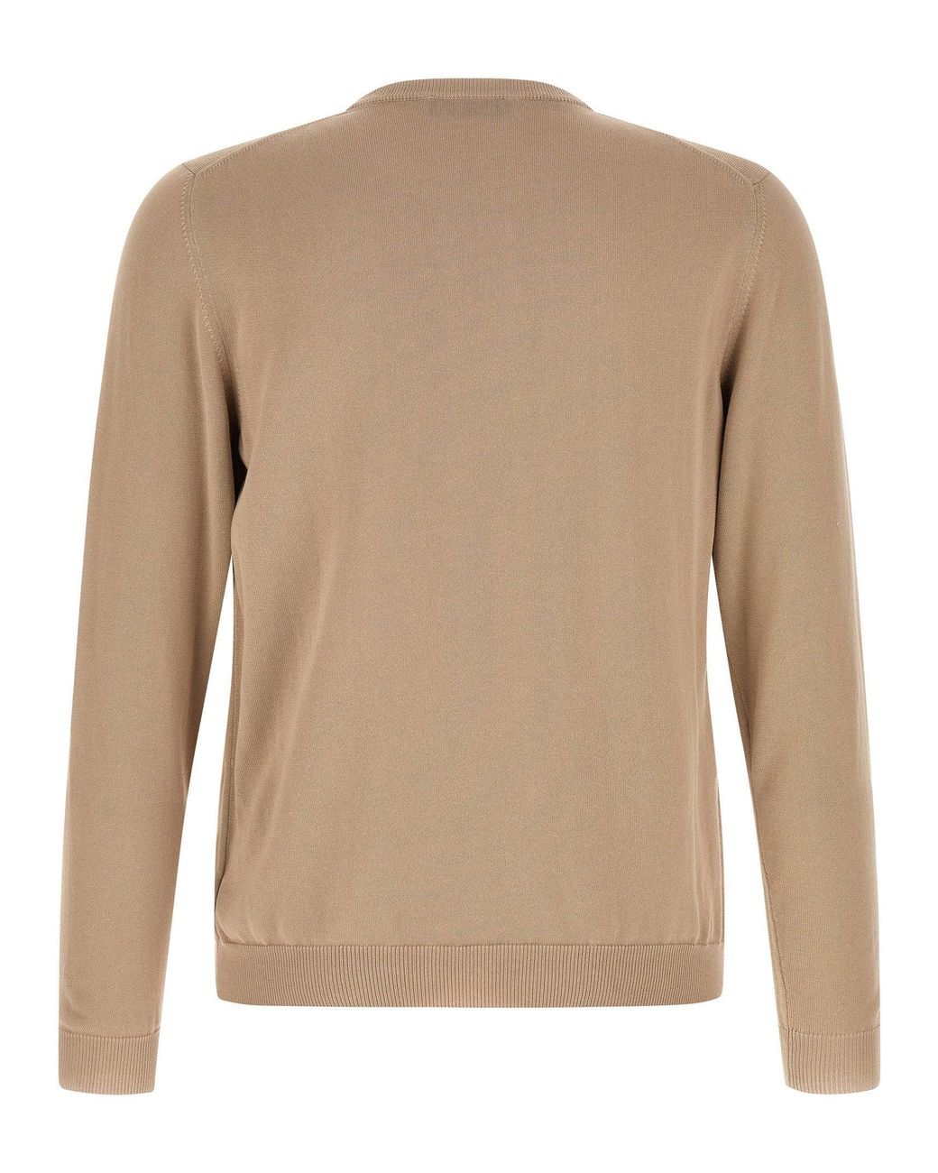 Zanone Natural Cotton Crew-Neck Sweater for men