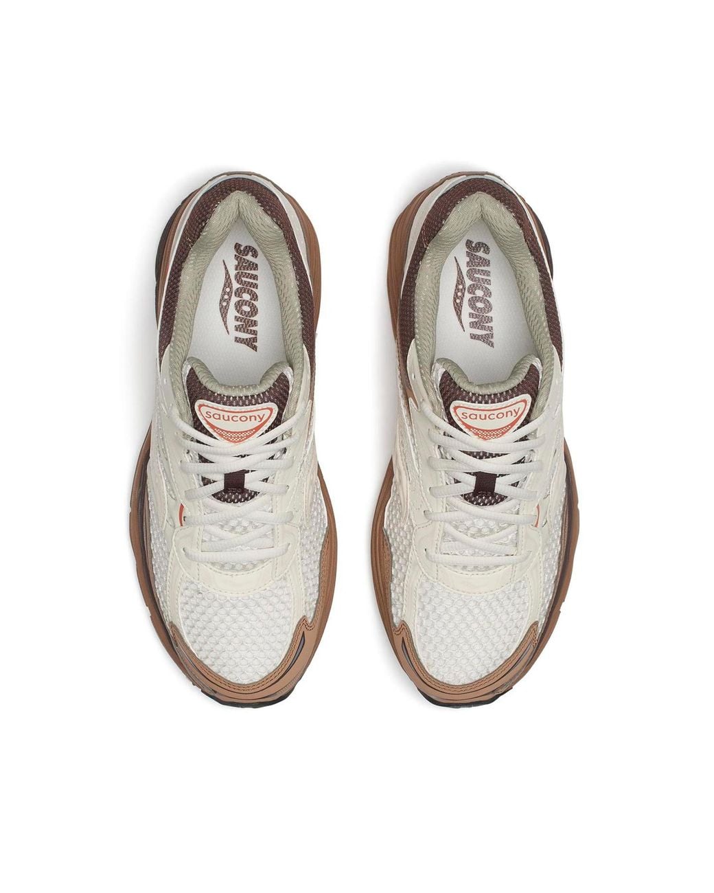 Saucony White Sneakers Progrid Omni 9 Mesh Synthetic for men