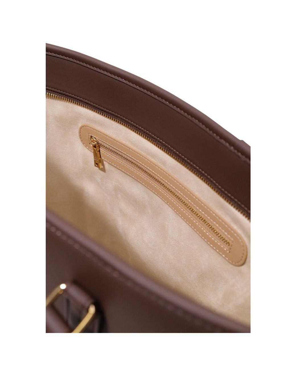 Love Moschino Brown Polyethylene Handbag Bag