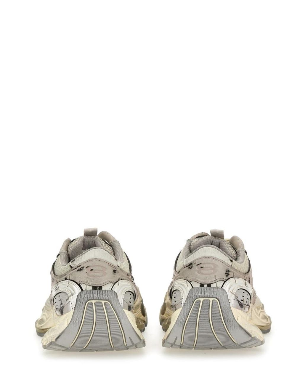 Balenciaga White Sneakers Stapler Polyurethane Trainers