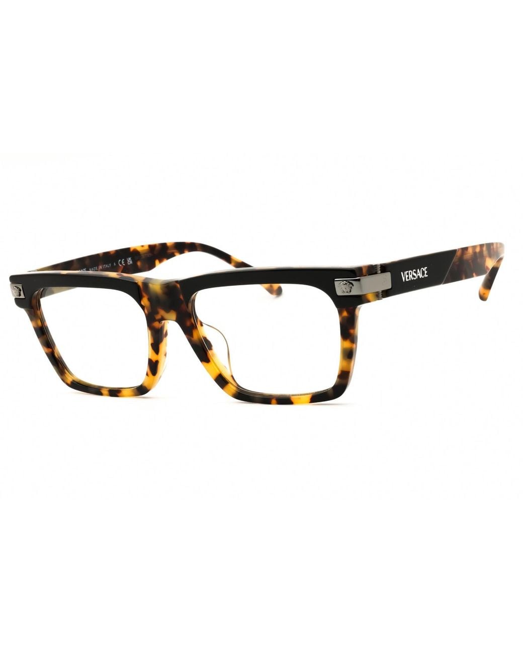 Versace Black Versace 0Ve3354F Tortoiseshell Acetate Eyeglasses