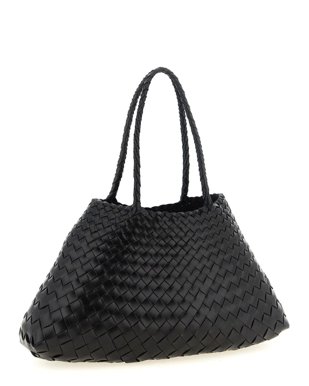 Dragon Diffusion Black Santa Croce Big Shoulder Bag