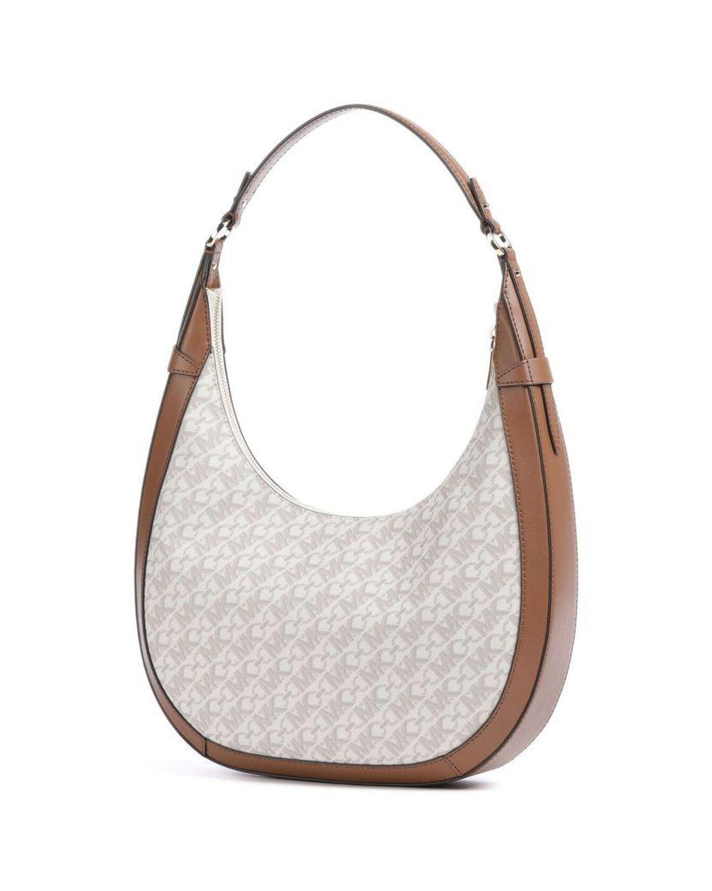 Michael Kors White Hobo Bag 90.Polyvinyl Chloride Handbags
