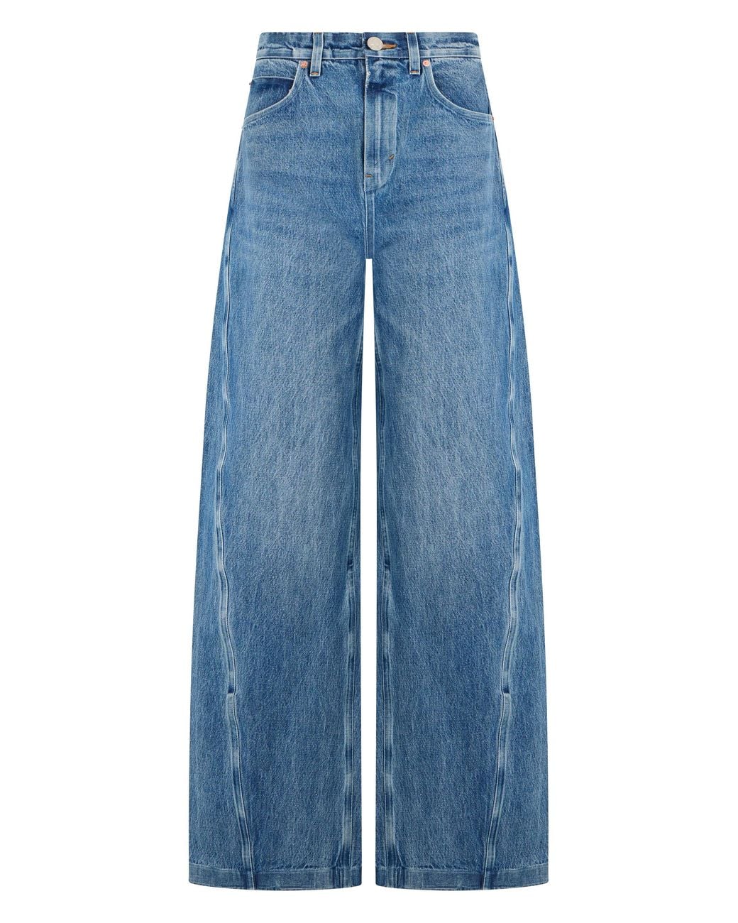Alexander Wang Blue Wide-Leg Jeans Cotton