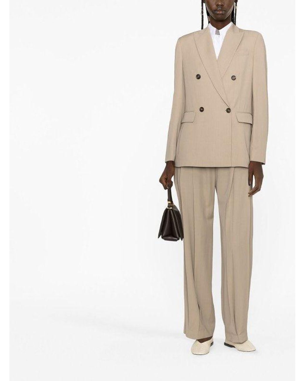 Brunello Cucinelli Natural Beige Viscose Blazer