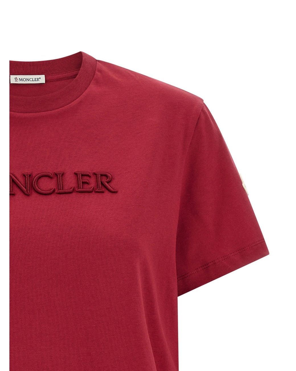 Moncler Logo-Embroidered Cotton T-Shirt