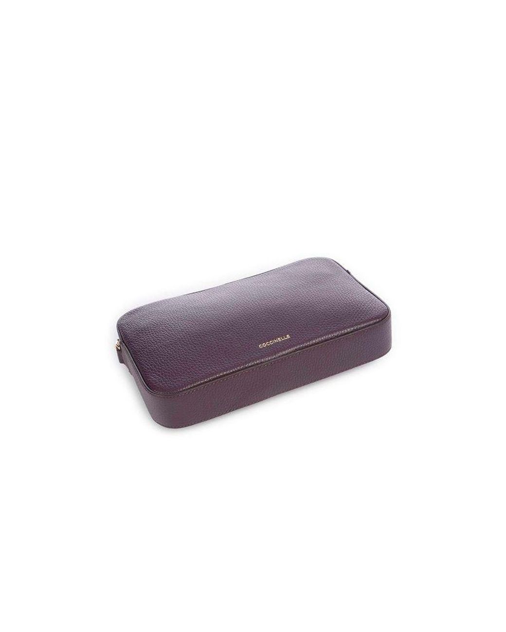 Coccinelle Purple Shoulder Bag Cowhide