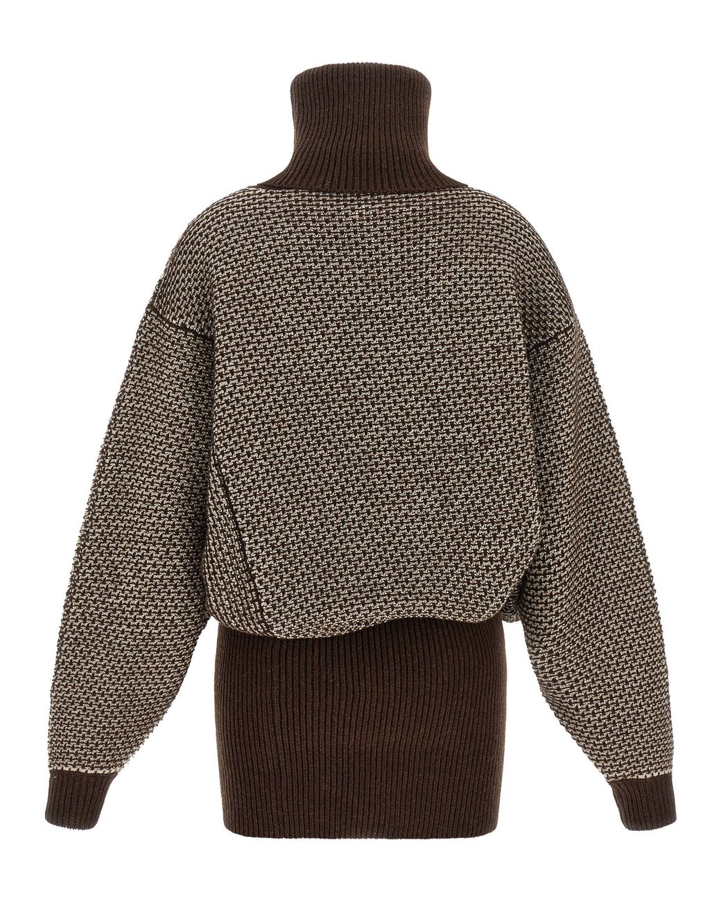 MM6 by Maison Margiela Gray Wool Short Dress