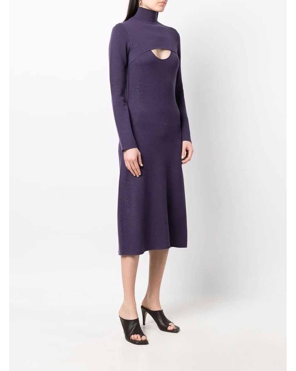 Ferragamo Purple Ferragamo Devin Parker Dress
