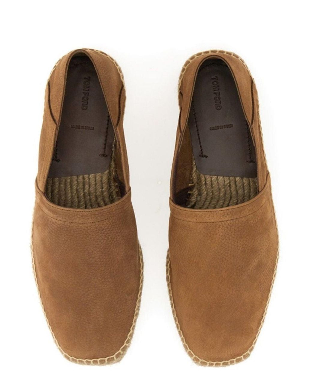 Tom Ford Brown Slip-On Espadrilles for men