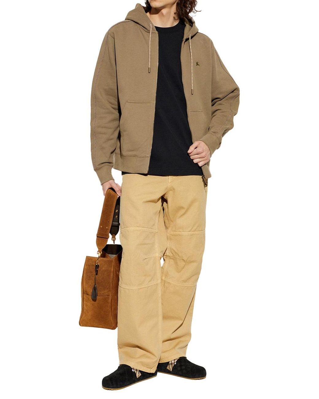 Burberry Natural Scott Hoodie Finch for men