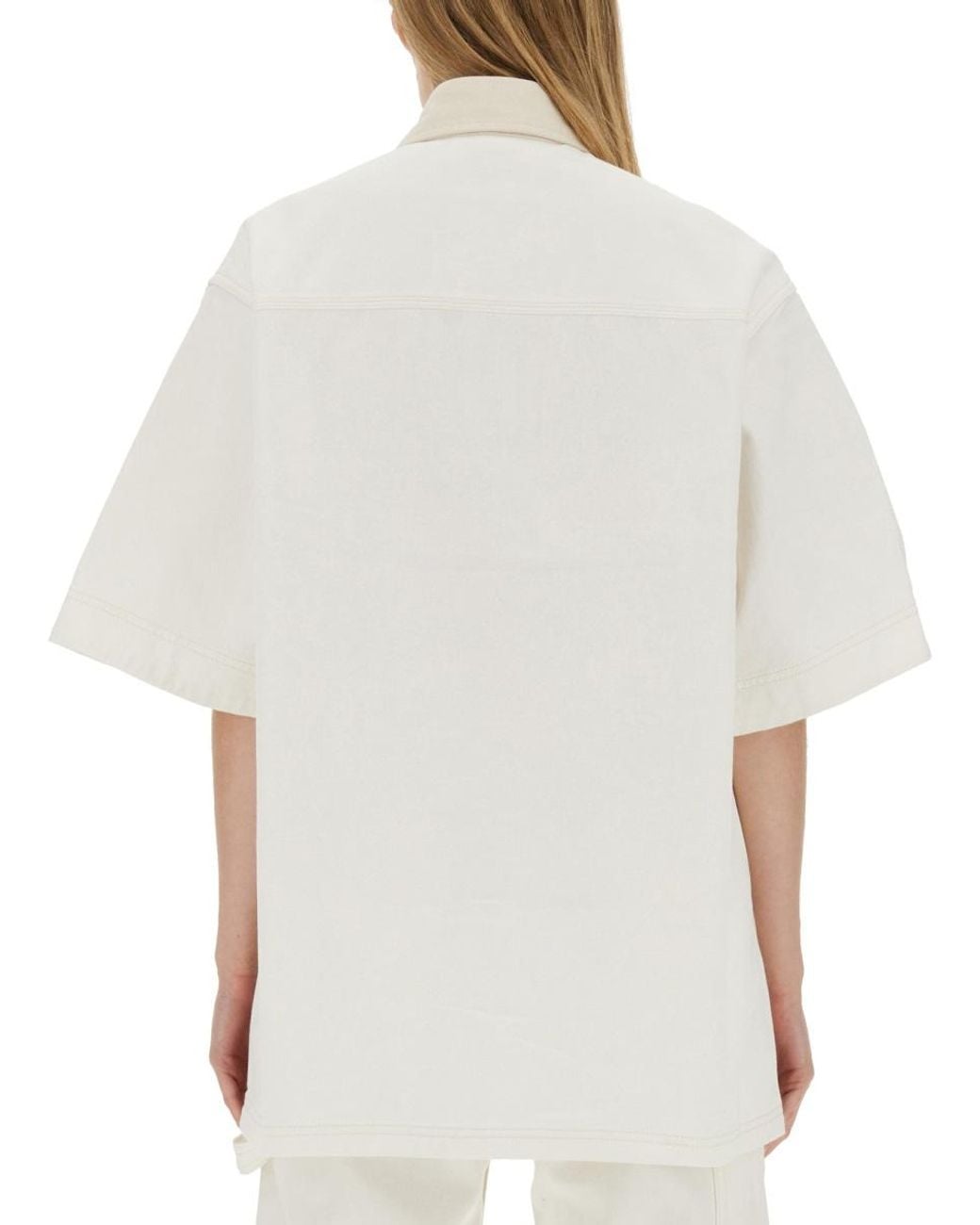 Stella McCartney White Denim Shirt Cotton