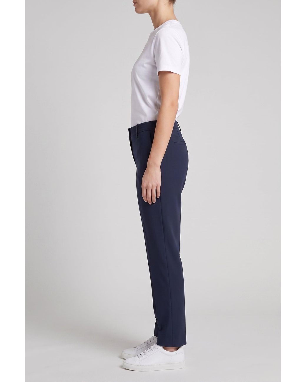 Brunello Cucinelli Blue Dark Cotton Trousers