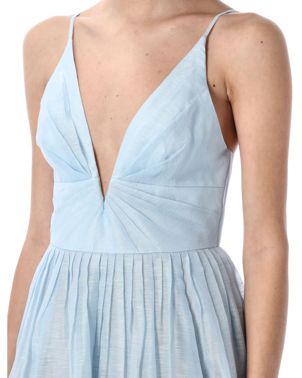 knee length dresses for ladies Zimmermann – Zimmermann Illuminate Drawn Midi Dress in Barcelona or Shop  Online Mujer 721-000488 01 main image 0
