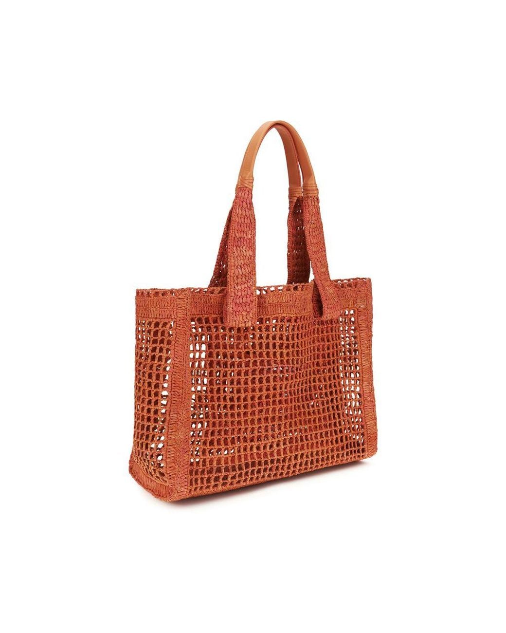 Chloé Red Raffia Shoulder Bag