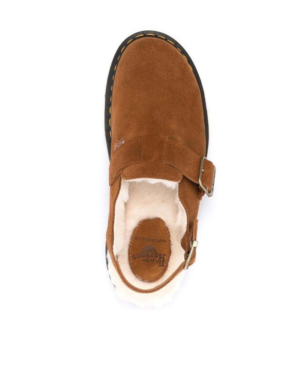 Dr. Martens Brown Jorge Shearling Mules Shoes Loafers & Sandals for men