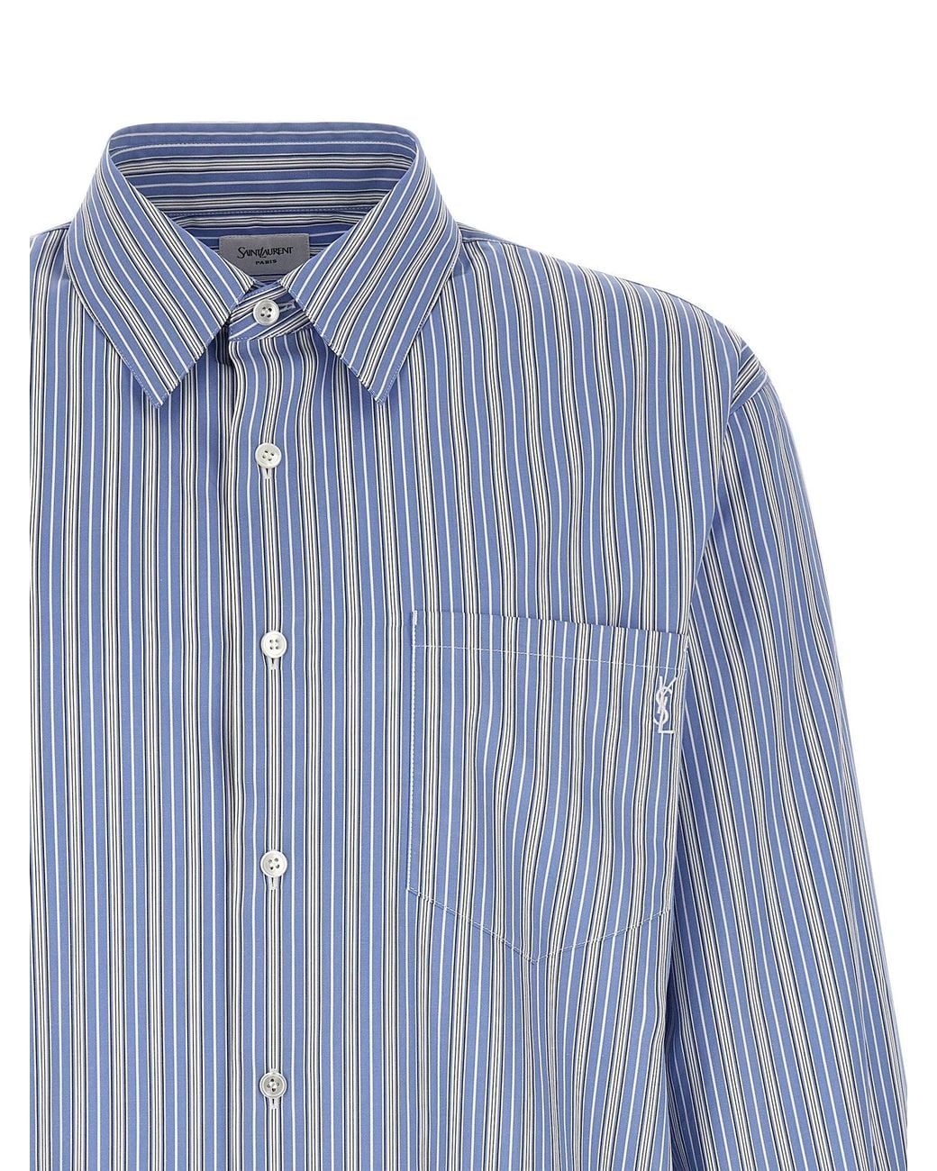Saint Laurent Blue Cassandre Shirt for men
