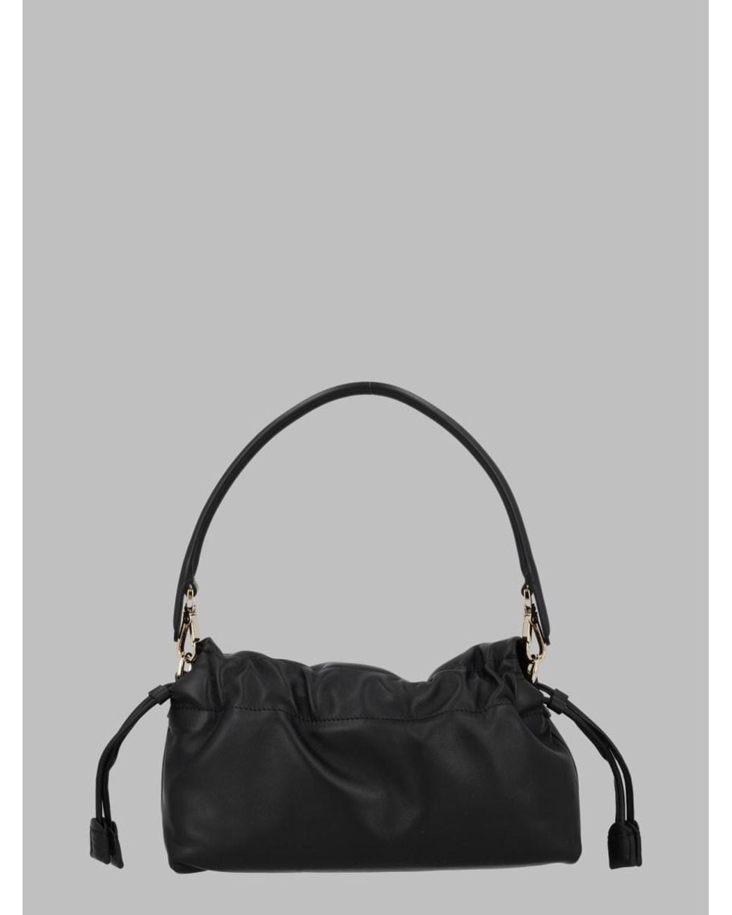 Fendi Black Shoulder Bag Baguette Soft Medium Lamb Leather