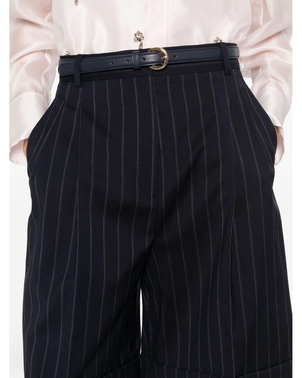 Max Mara Blue 'Era' Bermuda Shorts