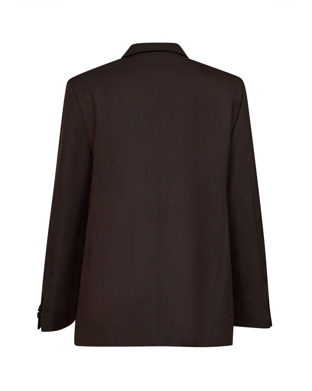 Studio Nicholson Black Coffee Virgin Wool Rover Single-Breasted Tailored Blazer for men