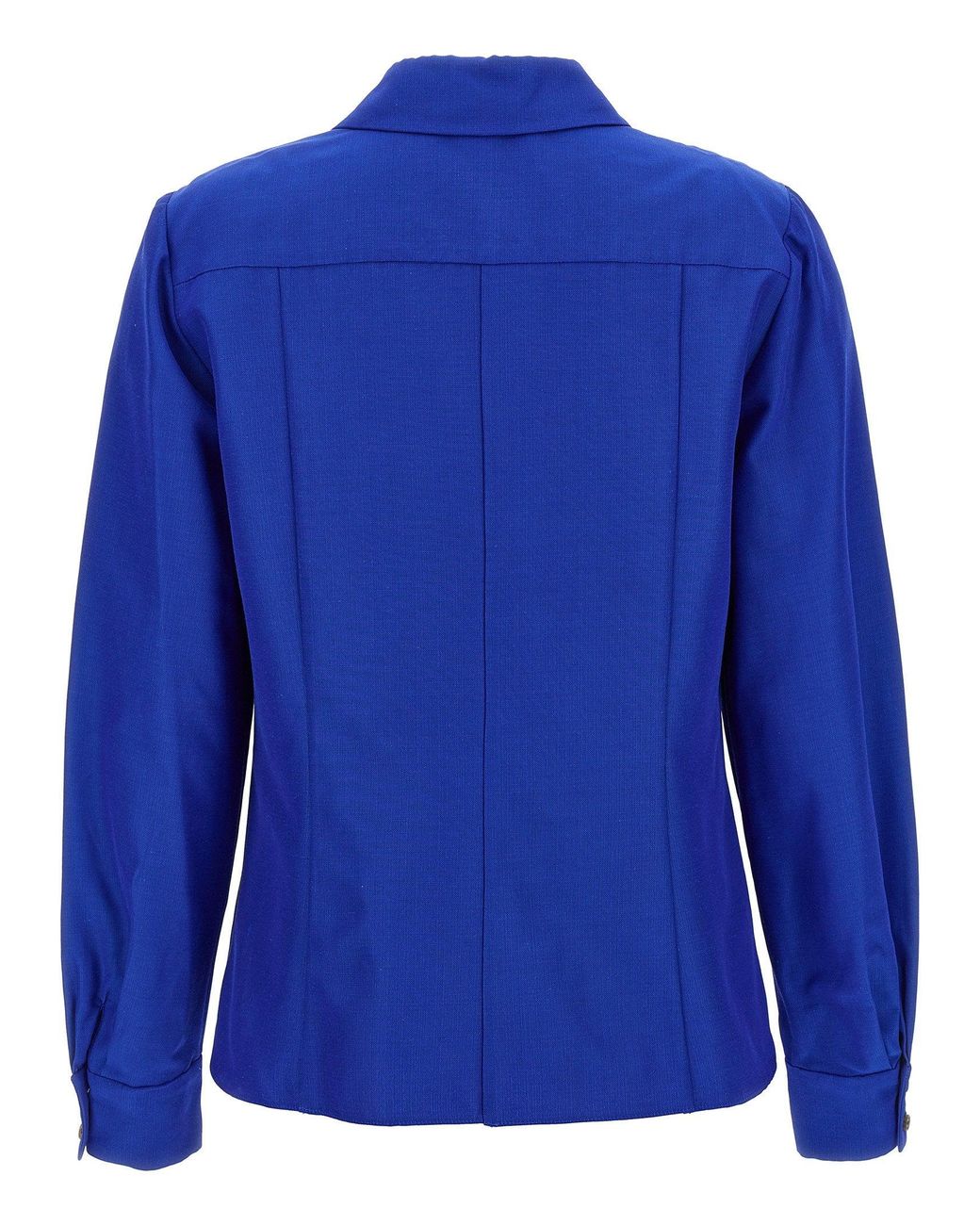 Carolina Herrera Blue Cotton-Viscose Blend Shirt — Royal