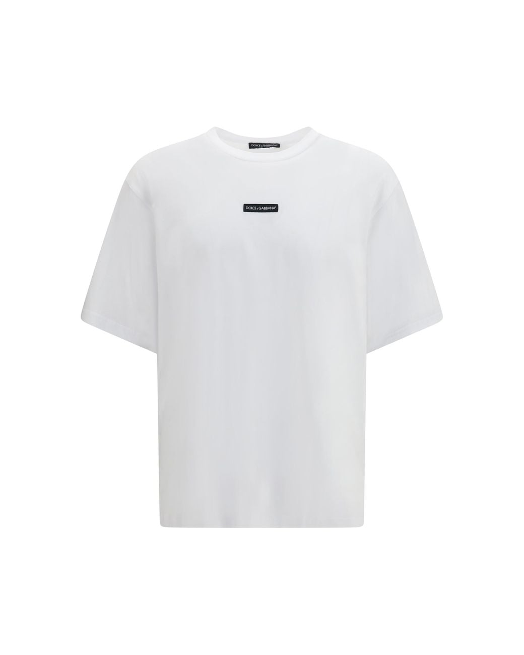 Dolce & Gabbana White Cotton T-Shirt T-Shirts And Polos for men