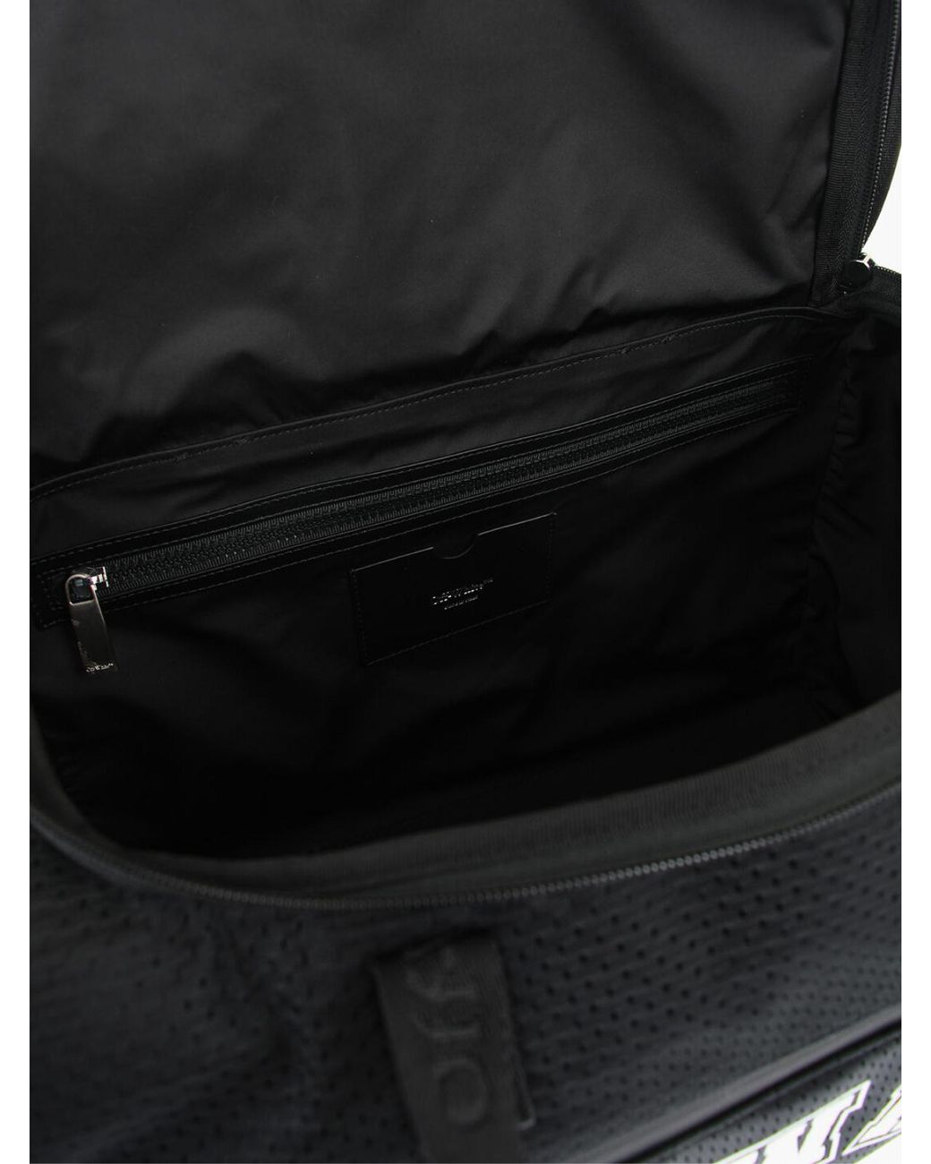 Off-White c/o Virgil Abloh Black Outdoor Weekender Baseball Logo Duffle Bag for men