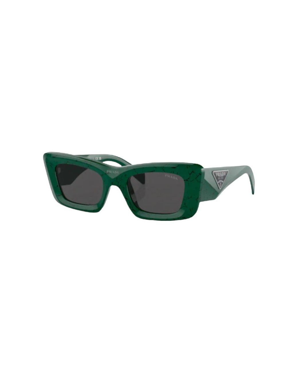 Prada Spr 13w Sunglasses in Green | Lyst