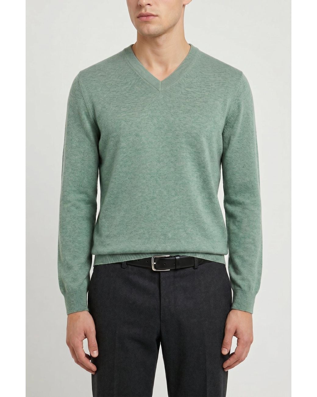 Brunello Cucinelli Green Light Wool Sweater for men