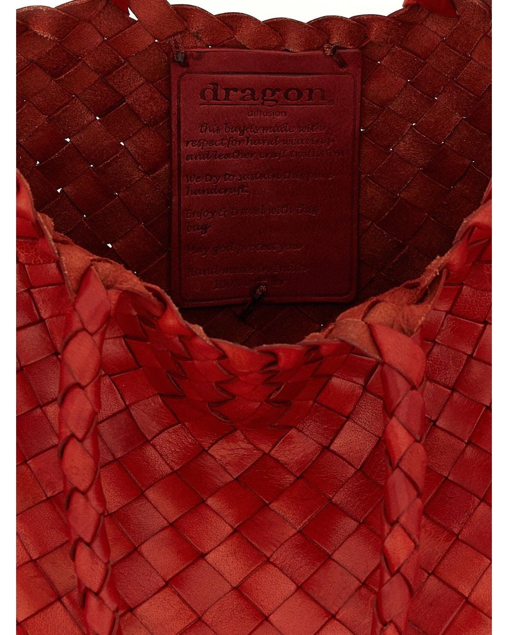 Dragon Diffusion Red Santa Croce Shoulder Bag
