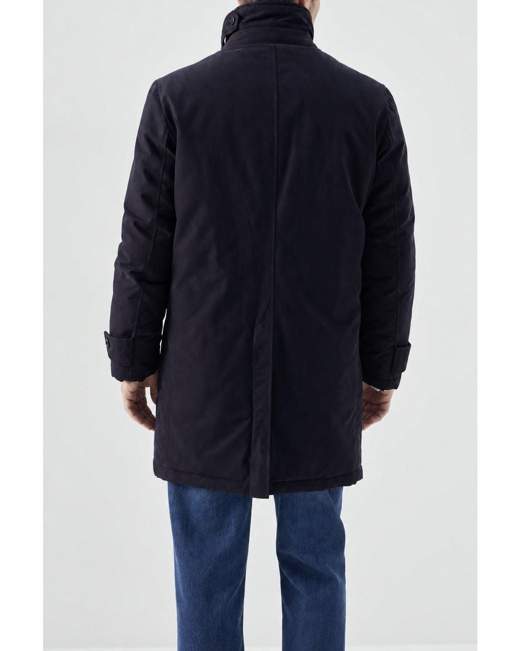 Brunello Cucinelli Blue Dark Cotton Jacket Clothing for men